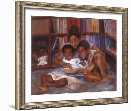 The Reading-Sharon Wilson-Framed Giclee Print