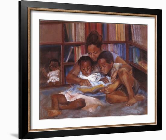 The Reading-Sharon Wilson-Framed Giclee Print