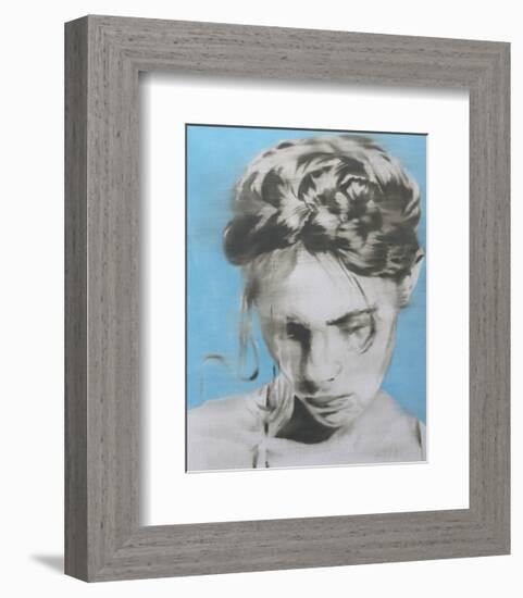 The Real Blue-János Huszti-Framed Art Print