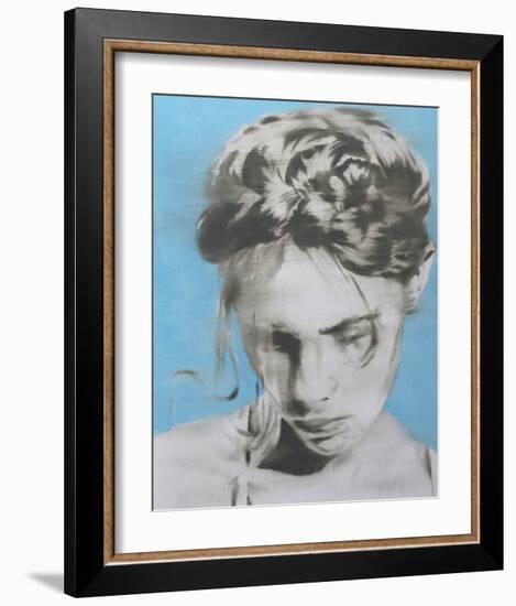 The Real Blue-János Huszti-Framed Art Print