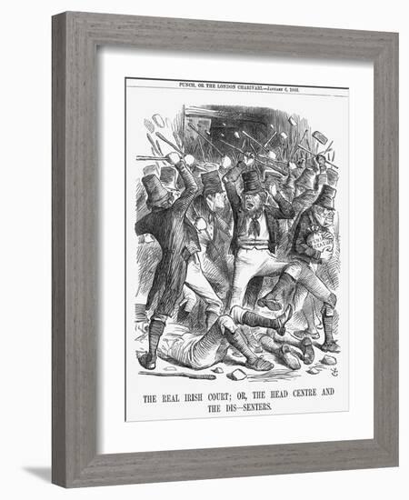 The Real Irish Court or the Head Centre and the Dis-Senters, 1866-John Tenniel-Framed Giclee Print