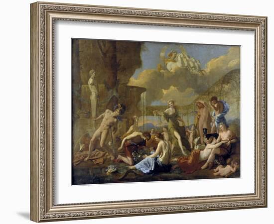 The Realm of Flora, 1630-31-Nicolas Poussin-Framed Giclee Print