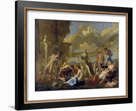 The Realm of Flora, 1630-31-Nicolas Poussin-Framed Giclee Print