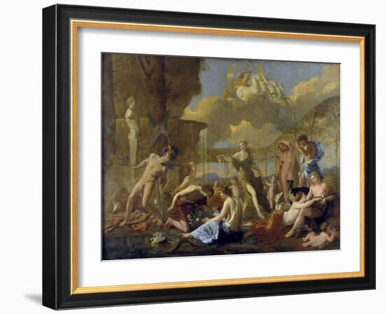 The Realm of Flora, 1630-31-Nicolas Poussin-Framed Giclee Print