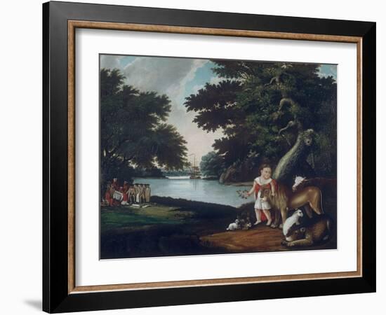 The Realm of Peace-Edward Hicks-Framed Giclee Print