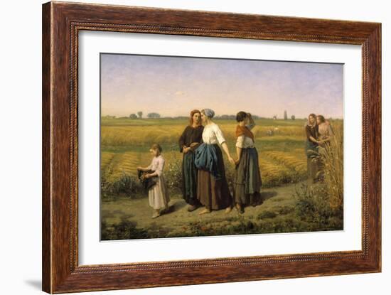 The Reapers, 1860-Jules Breton-Framed Giclee Print