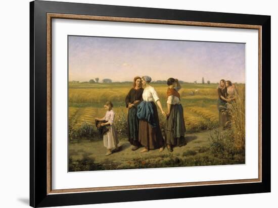 The Reapers, 1860-Jules Breton-Framed Giclee Print