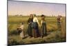 The Reapers, 1860-Jules Breton-Mounted Giclee Print