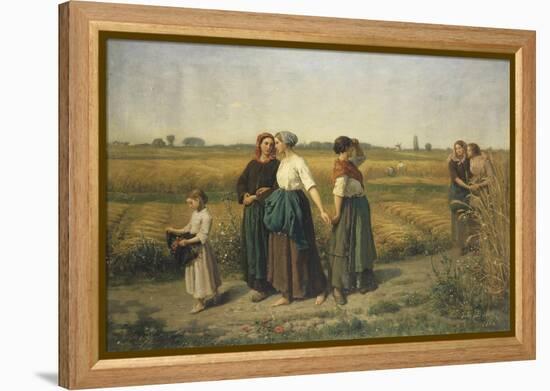 The Reapers, c.1860-Jules Breton-Framed Premier Image Canvas