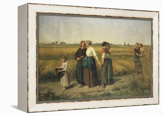 The Reapers, c.1860-Jules Breton-Framed Premier Image Canvas