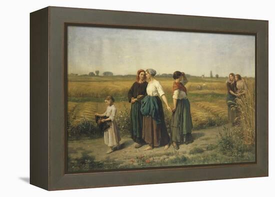 The Reapers, c.1860-Jules Breton-Framed Premier Image Canvas