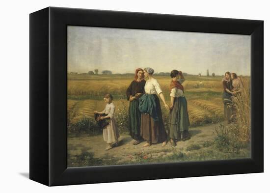 The Reapers, c.1860-Jules Breton-Framed Premier Image Canvas