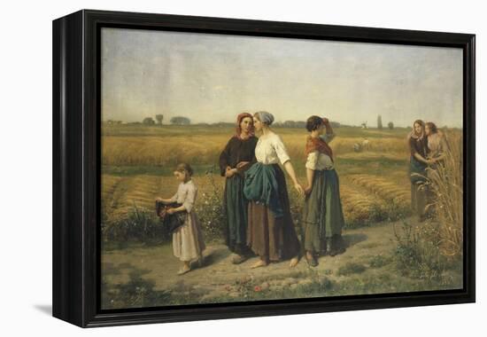 The Reapers, c.1860-Jules Breton-Framed Premier Image Canvas