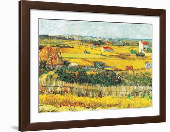 The Reaping at La Crau-Vincent van Gogh-Framed Art Print