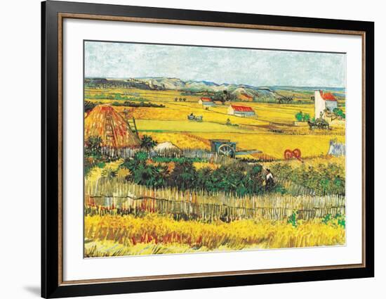 The Reaping at La Crau-Vincent van Gogh-Framed Art Print