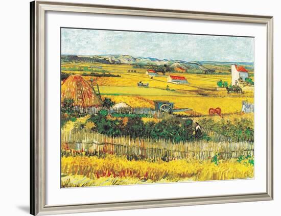 The Reaping at La Crau-Vincent van Gogh-Framed Art Print