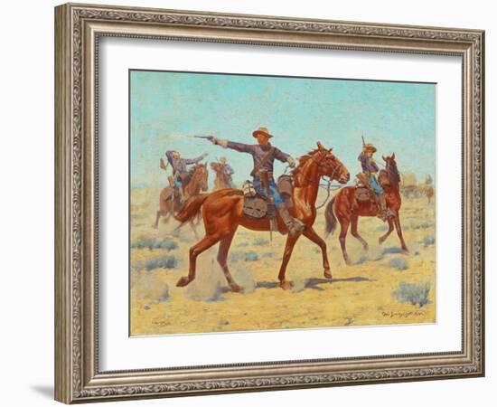 The Rear Guard, 1907-Charles Schreyvogel-Framed Giclee Print