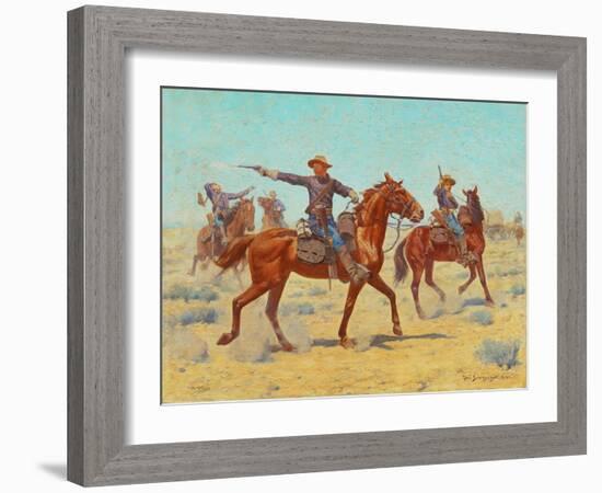 The Rear Guard, 1907-Charles Schreyvogel-Framed Giclee Print