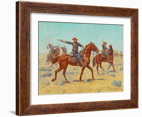 The Rear Guard, 1907-Charles Schreyvogel-Framed Giclee Print