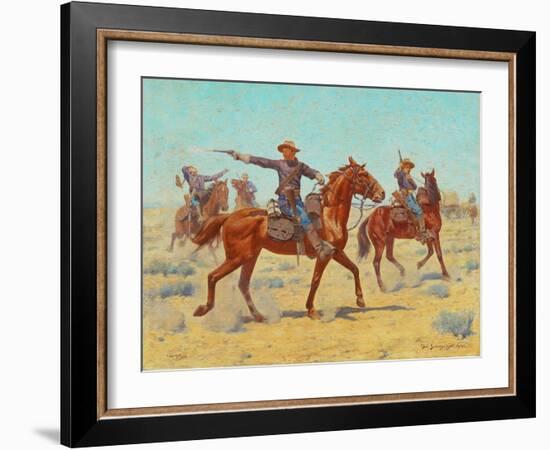 The Rear Guard, 1907-Charles Schreyvogel-Framed Giclee Print