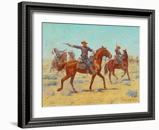 The Rear Guard, 1907-Charles Schreyvogel-Framed Giclee Print