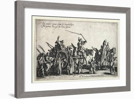 The Rear Guard-Jacques Callot-Framed Art Print