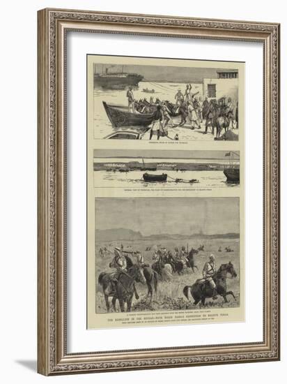 The Rebellion in the Soudan, with Baker Pasha's Expedition to Relieve Tokar-null-Framed Giclee Print