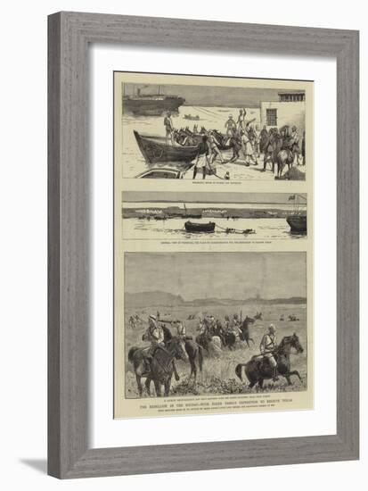 The Rebellion in the Soudan, with Baker Pasha's Expedition to Relieve Tokar-null-Framed Giclee Print