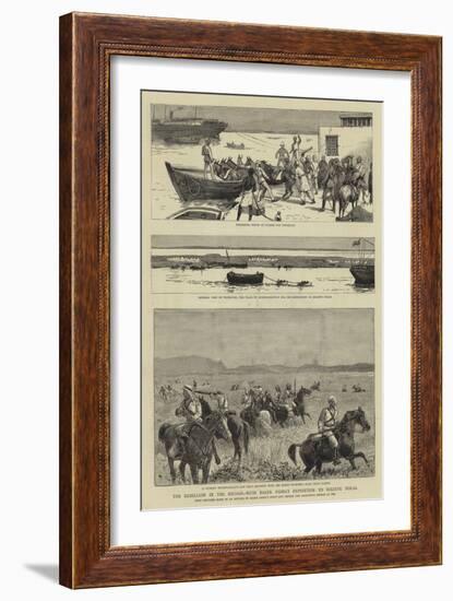 The Rebellion in the Soudan, with Baker Pasha's Expedition to Relieve Tokar-null-Framed Giclee Print