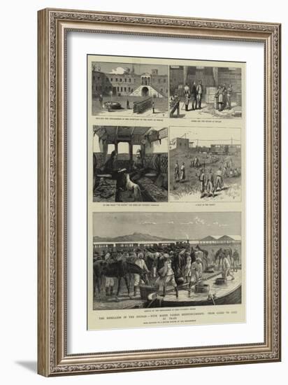 The Rebellion in the Soudan, with Baker Pasha's Reinforcements, from Cairo to Suez by Train-null-Framed Giclee Print