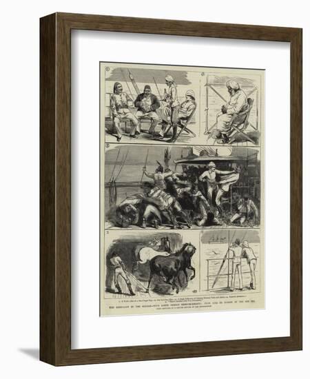 The Rebellion in the Soudan, with Baker Pasha's Reinforcements, from Suez to Suakim by the Red Sea-null-Framed Giclee Print