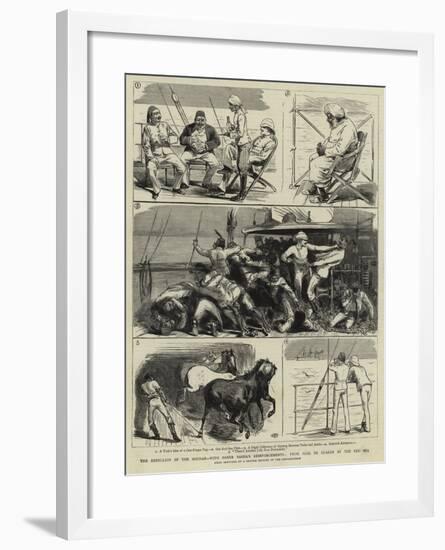 The Rebellion in the Soudan, with Baker Pasha's Reinforcements, from Suez to Suakim by the Red Sea-null-Framed Giclee Print