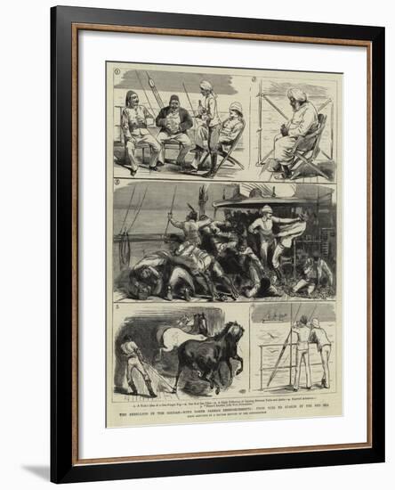 The Rebellion in the Soudan, with Baker Pasha's Reinforcements, from Suez to Suakim by the Red Sea-null-Framed Giclee Print