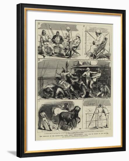 The Rebellion in the Soudan, with Baker Pasha's Reinforcements, from Suez to Suakim by the Red Sea-null-Framed Giclee Print