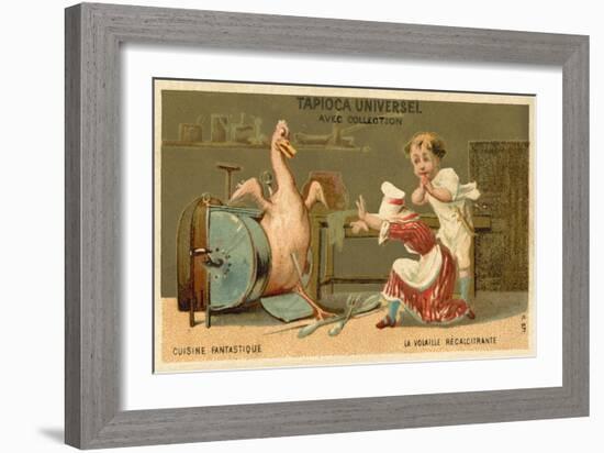 The Recalcitrant Chicken-null-Framed Giclee Print