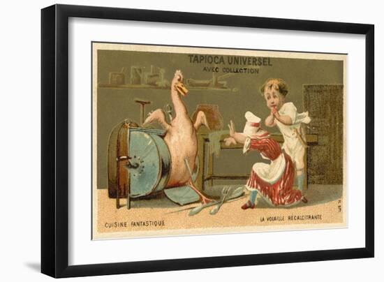 The Recalcitrant Chicken-null-Framed Giclee Print