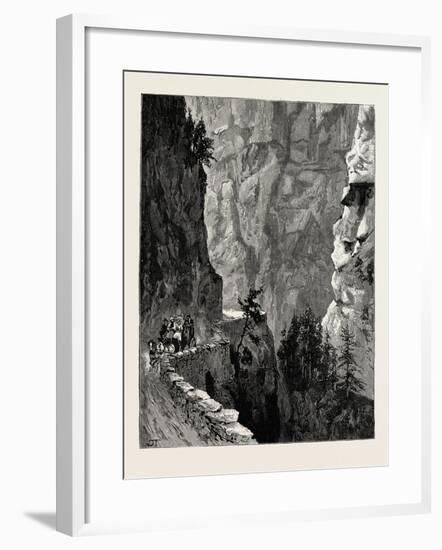 The Recent Accident in the Albula Pass-null-Framed Giclee Print