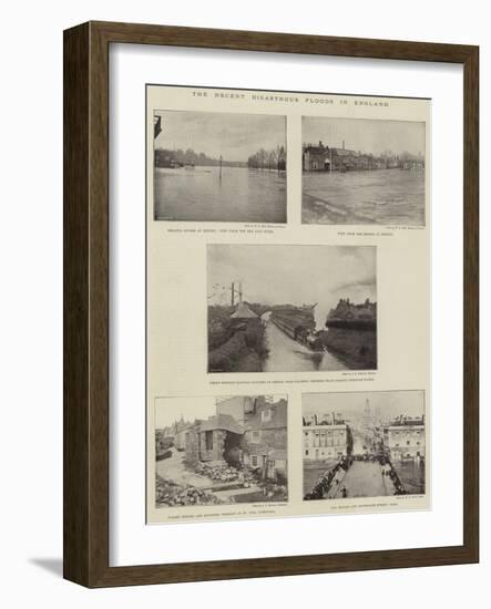 The Recent Disastrous Floods in England-null-Framed Giclee Print