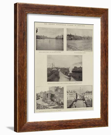 The Recent Disastrous Floods in England-null-Framed Giclee Print