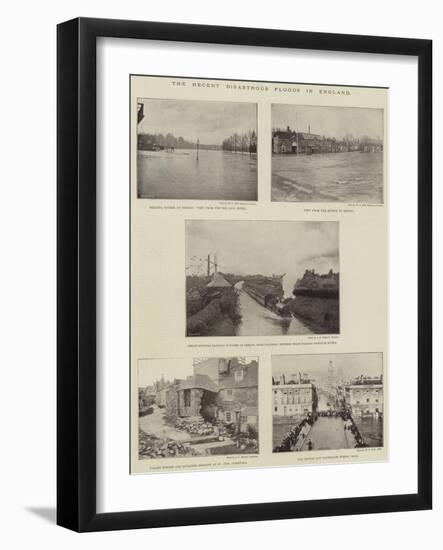 The Recent Disastrous Floods in England-null-Framed Giclee Print