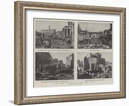 The Recent Discoveries in the Roman Forum-null-Framed Giclee Print