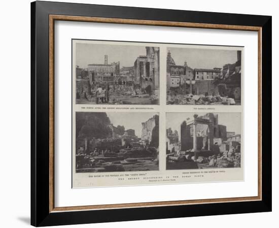 The Recent Discoveries in the Roman Forum-null-Framed Giclee Print