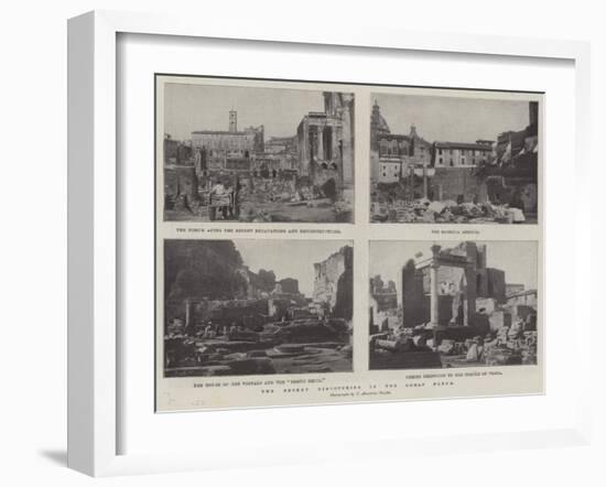 The Recent Discoveries in the Roman Forum-null-Framed Giclee Print