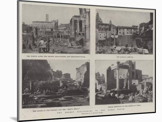 The Recent Discoveries in the Roman Forum-null-Mounted Giclee Print