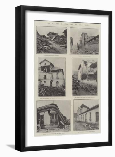 The Recent Earthquake in Guatemala-null-Framed Giclee Print