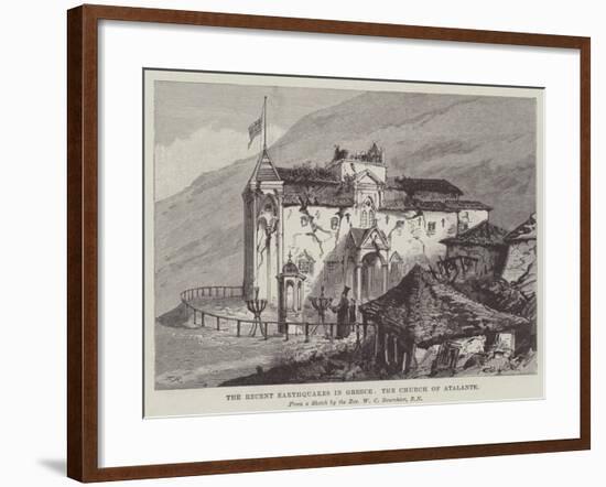 The Recent Earthquakes in Greece, the Church of Atalante-null-Framed Giclee Print