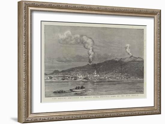 The Recent Eruption of Mount Etna, Sicily, a View of the New Crater-William Lionel Wyllie-Framed Giclee Print