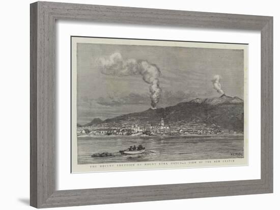 The Recent Eruption of Mount Etna, Sicily, a View of the New Crater-William Lionel Wyllie-Framed Giclee Print