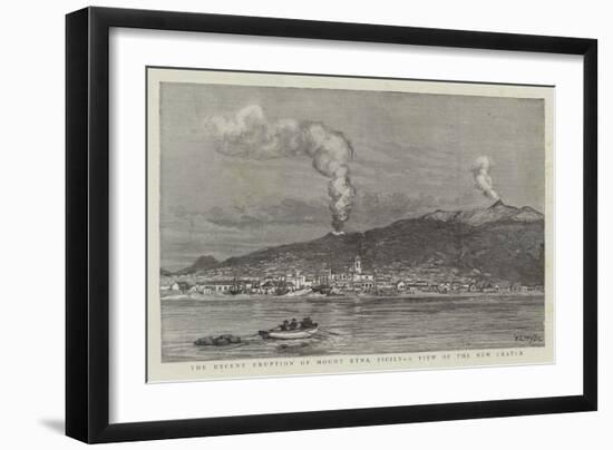 The Recent Eruption of Mount Etna, Sicily, a View of the New Crater-William Lionel Wyllie-Framed Giclee Print