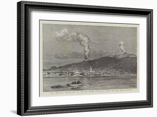 The Recent Eruption of Mount Etna, Sicily, a View of the New Crater-William Lionel Wyllie-Framed Giclee Print